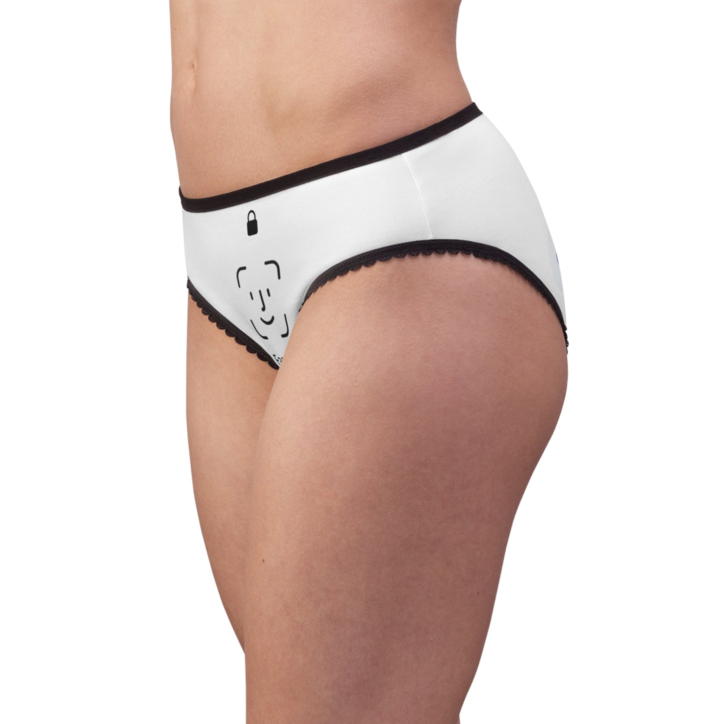 Face ID Women's Briefs — Funny Tech Novelty Underwear