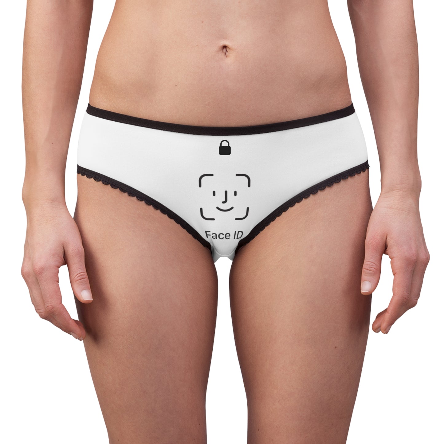 Face ID Women's Briefs — Funny Tech Novelty Underwear