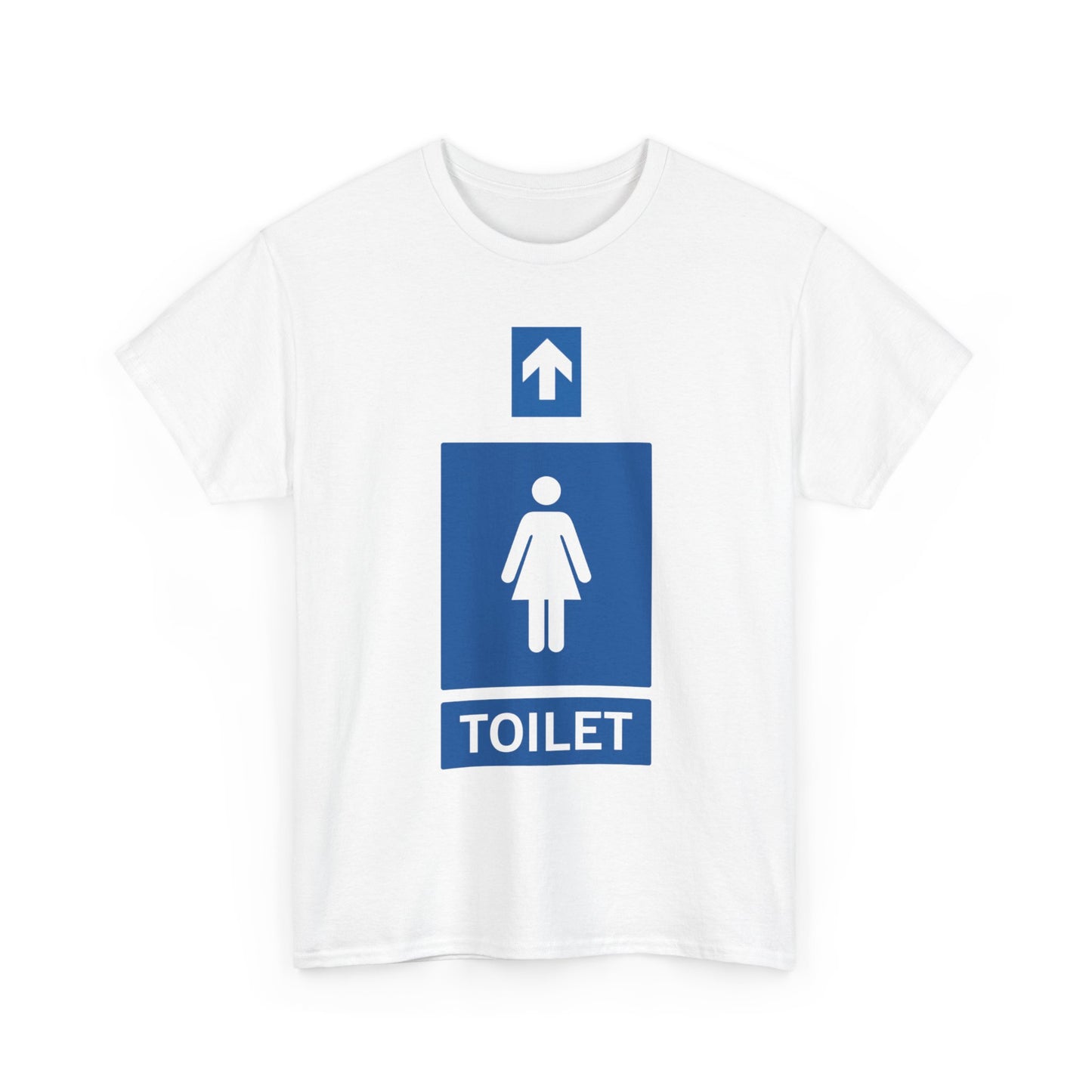 Toilet Sign T-Shirt — Funny Restroom Direction Graphic Tee