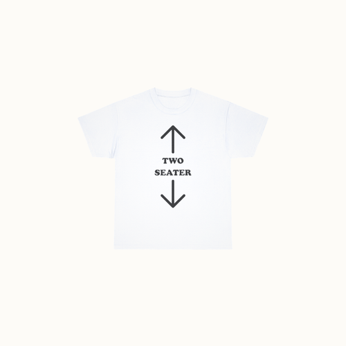 Two Seater T‑Shirt – Funny Couple Arrow Tee (Two Seater)